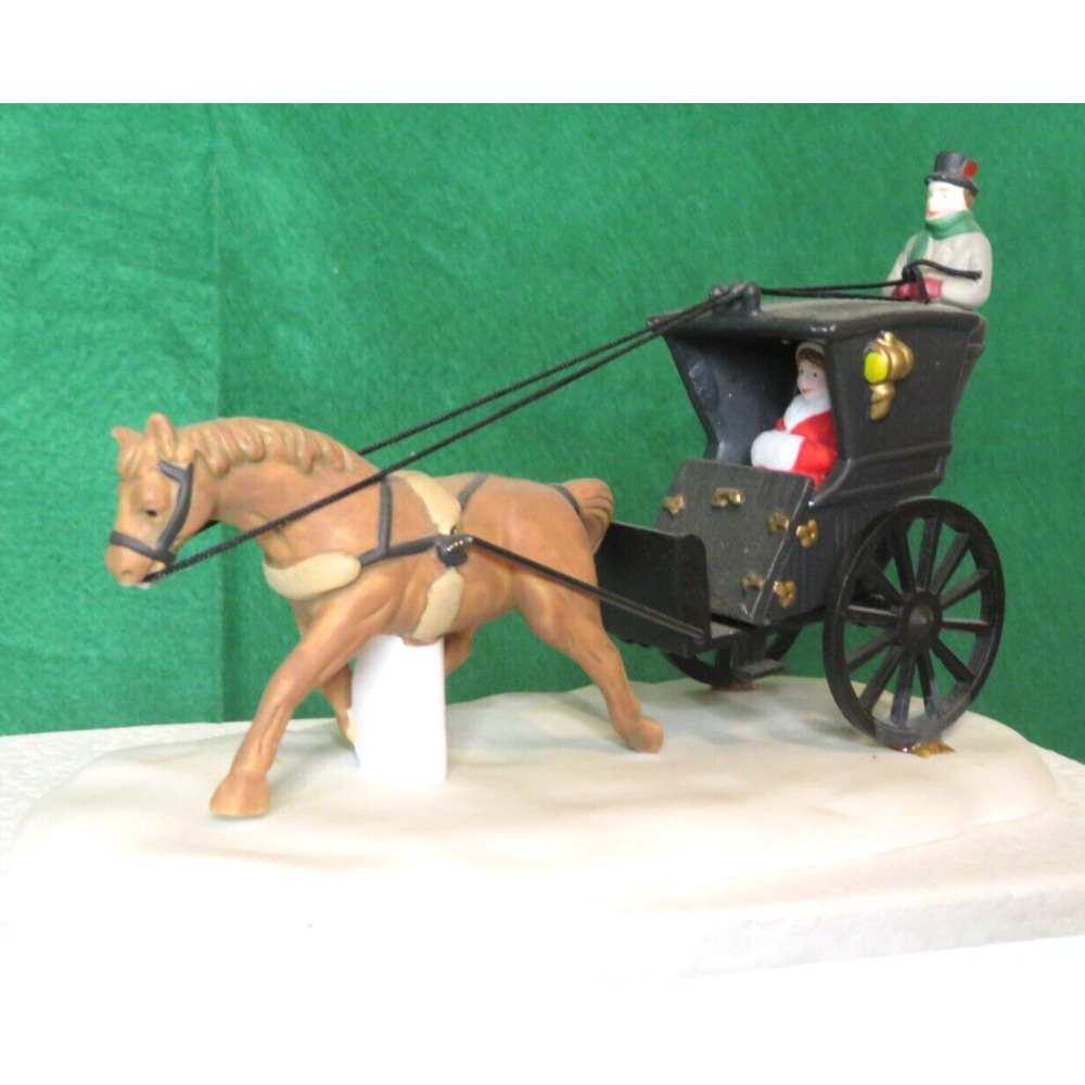 Dept 56 Heritage Dickens Village "KINGS ROAD CAB" #55816 w/ Box Christmas Decor